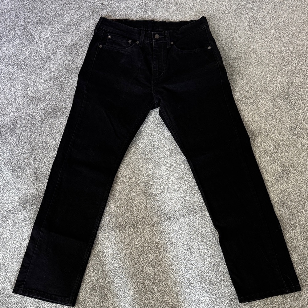 Levi's Black Straight Leg Jeans